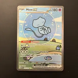 Mew EX 232/091 Sir Bubble Mew Paldean Fates SV Pokemon TCG Holo Full Art - Image 1