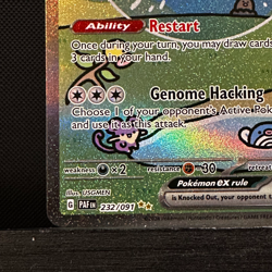 Mew EX 232/091 Sir Bubble Mew Paldean Fates SV Pokemon TCG Holo Full Art - Image 5