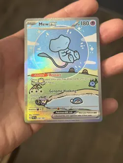 Mew EX 232/091 Sir Bubble Mew Paldean Fates SV Pokemon TCG Holo Full Art - Image 1