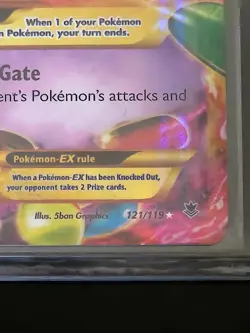 Pokemon TCG: XY Phantom Forces - Mega M Gengar EX 121/119 Secret Rare Holo - Image 2