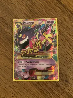 Pokemon TCG XY Phantom Forces Mega M Gengar EX Holo Card 121/119 Secret Rare - Image 2