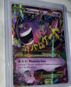 Pokemon TCG XY Phantom Forces Mega M Gengar EX 121/119 Secret Rare Holo - Image 1
