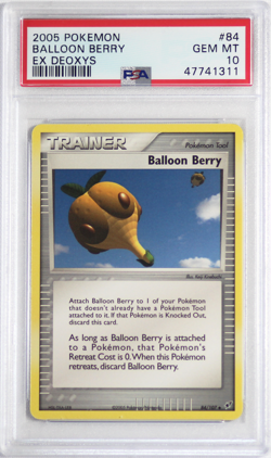 Pokemon EX Deoxys #84 Balloon Berry PSA 10 Card GEM MINT! Trusted Seller! Pop 3! - Image 1