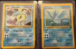 NM/ LP Pokemon Fossil 70 Qty Cards UNCOMMON/COMMON, Holo Articuno, Gyarados - Image 1