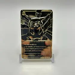 1999 Pokemon 23K Gold-Plated Burger King Metal Pikachu Card - Image 2
