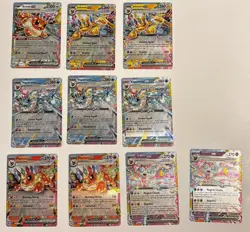 Prismatic Evolutions Pokemon EX Lot "Eeveelutions" NM/MINT 10 Card Lot Holofoils - Image 1