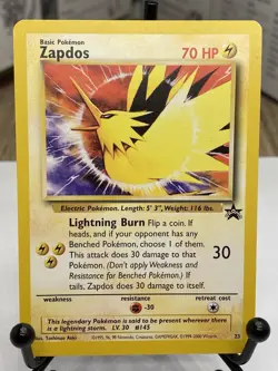 MOLTRES ARTICUNO ZAPDOS 21 22 23 BLACK STAR PROMO POKEMON CARDS AOKI ERROR - Image 1