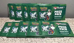 10- SEALED PACKS of 2026 PLAY! POKEMON PRIZE PACK SERIES 8 BOOSTER GAME CARDS - Image 1
