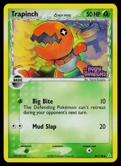 Pokemon Card - Trapinch Holon Phantoms 84/110 Common Reverse Holo Stamped - Image 1