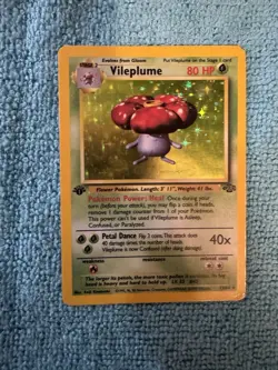 Pokemon Card Vileplume Jungle 15/64 Holo Rare 80 HP Wizards 1999 - Image 1
