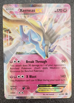 Xerneas EX XY149 LP -Ultra Rare Pokemon Card- Black Star Promo NM or better - Image 1