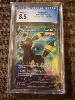 Pokemon Card Umbreon V Full Art 188/203 Evolving Skies Holo Ultra Rare - Image 1