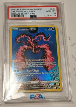 Galarian Moltres #284 SWSH: Sword & Shield Promo Cards - PSA 10 - Image 1