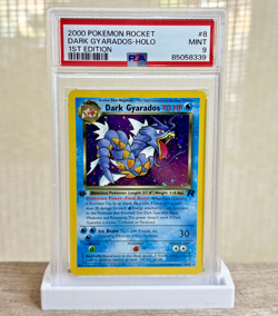 [PSA9] 2000 Pokemon Rocket Dark Gyarados Holo Mint 1st Edition #8/82 Rare - Image 1