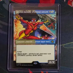MTG Spider-Woman, Stunning Savior 0230 (Borderless) [Marvels Spider-man, NM] - Image 3