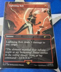 Lightning Bolt MTG Marvel Secret Lair NM Non Foil Unplayed SLD Storm - Image 1