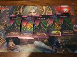 WOTC MTG Throne of Eldraine Collector Booster pack sleeve new sealed Qty 1 Rudy - Image 1