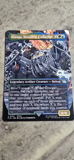 Omega, Heartless Evolution (Borderless) Final Fantasy Regular Uncommon MTG NM - Image 1