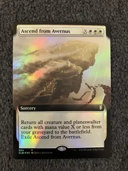 Magic The Gathering MTG - Ascend from Avernus (Extended Art) Foil - CLB - Image 1