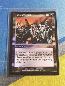 Magic the Gathering MTG Planeshift KELDON TWILIGHT Foil - Image 1