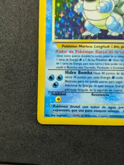 Pokemon TCG Spanish Blastoise Base Set 2/102 - Image 5