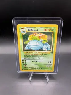 Pokemon TCG Venusaur 15/102 Base Set Holo Rare 100HP 1999 Stage 2 Wizards Card - Image 1