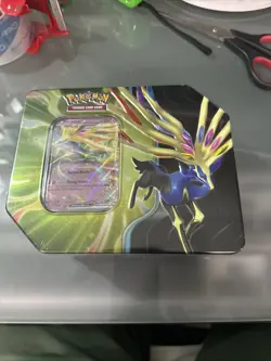 Pokemon TCG Azure Legends Tin Xerneas EX Factory Sealed 5 Booster Packs New - Image 1