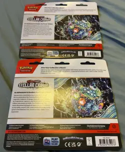 2 X Pokemon TCG Scarlet & Violet Stellar Crown 3 Pack Blister Latias New Sealed - Image 2