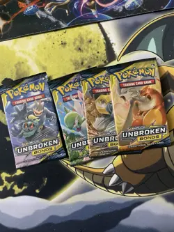 Pokemon Sun & Moon Unbroken Bonds Booster Packs Set Of 4 Each Art - Image 4