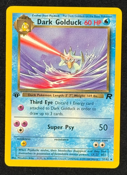 DARK GOLDUCK **1st Edition** (NM/LP) - 37/82 Team Rocket - Pokemon TCG - Image 1