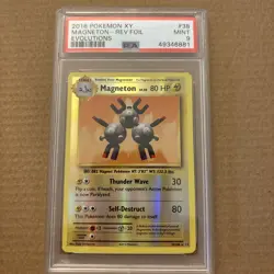 2016 Pokemon XY Evolutions Magneton Reverse Foil Holo #38 PSA 9 - Image 1