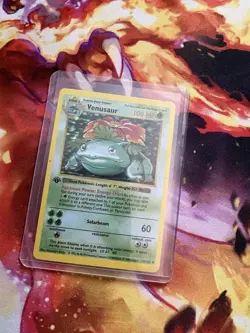 1999 Pokemon 1st Edition Venusaur 015/102 Base Set (Shadowless) Holo Very Rare - Image 3