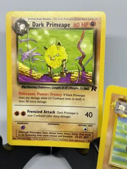 Pokemon TCG Dark Primeape #43/82 Team Rocket Primape 43/64 and Mankey Jungle Set - Image 2