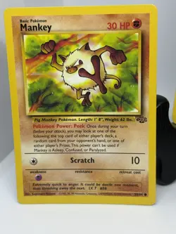 Pokemon TCG Dark Primeape #43/82 Team Rocket Primape 43/64 and Mankey Jungle Set - Image 3