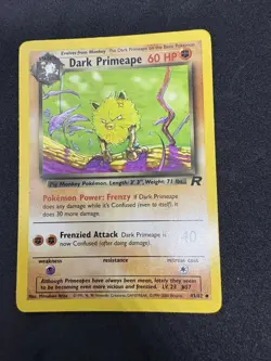 Pokemon TCG Dark Primeape #43/82 Team Rocket Primape 43/64 and Mankey Jungle Set - Image 5