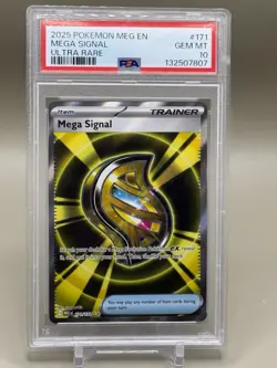 2025 Pokemon Mega Evolution Mega Signal 171 Ultra Rare PSA 10 Gem Mint - Image 1