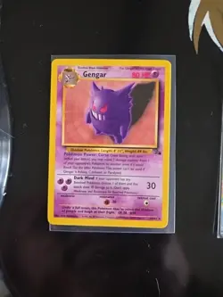 Gengar Fossil 20/62 Pokemon TCG Non Holo Rare WOTC Vintage 1999 - Image 1