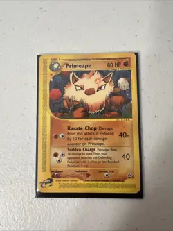 Primeape Non Holo Expedition 29/147 E-Series Vintage Pokemon 2002 Ungraded - Image 1