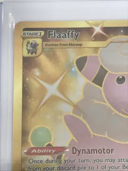 2021 Pokemon Fusion Strike - FLAAFFY - Gold Secret Rare 280/264 - MINT - Image 3