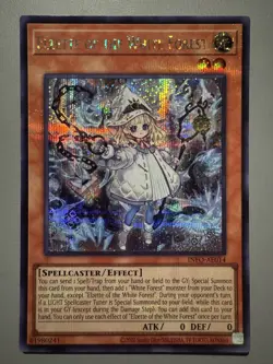 YUGIOH ELZETTE OF THE WHITE FOREST ASIA ENGLISH INFO-AE014 SECRET RARE - Image 1