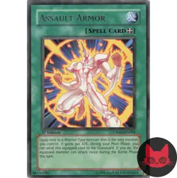 Yugioh Assault Armor CRMS-EN092 Rare 1st Edition LP - Image 1