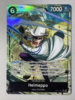 One Piece - A Fist of Divine Speed - OP11-092 - Helmeppo - SR - Alt Art - Image 1