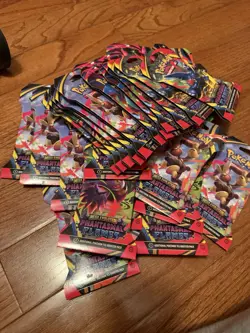 POKEMON TCG MEGA EVOLUTIONS PHANTASMAL FLAMES SLEEVED BOOSTER PACK LOT (32) - Image 1