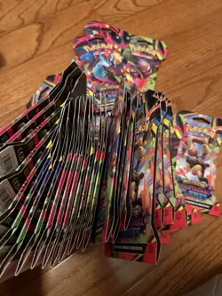 POKEMON TCG MEGA EVOLUTIONS PHANTASMAL FLAMES SLEEVED BOOSTER PACK LOT (32) - Image 2
