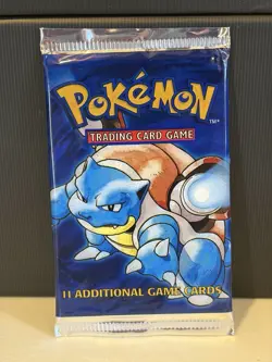 21.35g HEAVY Blastoise Art Pokemon Base Set Booster Pack TCG - Image 2