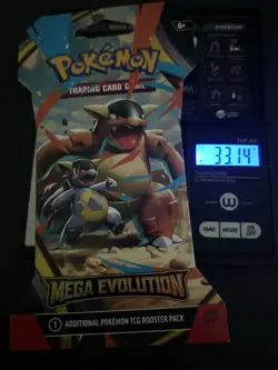 (VERY HEAVY) 33.14g Pokemon TCG Mega Evolution Sleeved Booster Pack (SEALED)✅ - Image 1