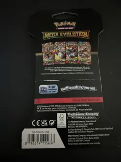 (VERY HEAVY) 33.14g Pokemon TCG Mega Evolution Sleeved Booster Pack (SEALED)✅ - Image 3