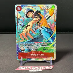 One Piece Trafalgar Law OP14-009 SR Alt Art The Azure Sea’s Seven NM - Image 1