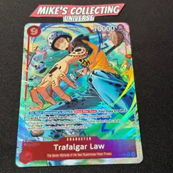 One Piece Trafalgar Law OP14-009 SR Alt Art The Azure Sea’s Seven NM - Image 2