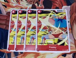4x Franky Super Pre-Release - ST01-010 - Nm- One Piece TCG Straw Hat - Image 1
